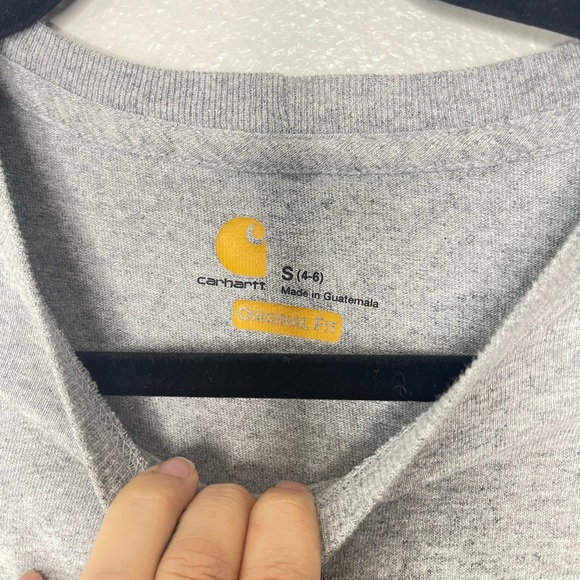 Carhartt Men's T-Shirt Workwear Pocket Basic Heavyweight Gray Size Small - Picture 2 of 4